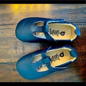 Navy Leather T Strap Old Soles EU 21 (US 5)